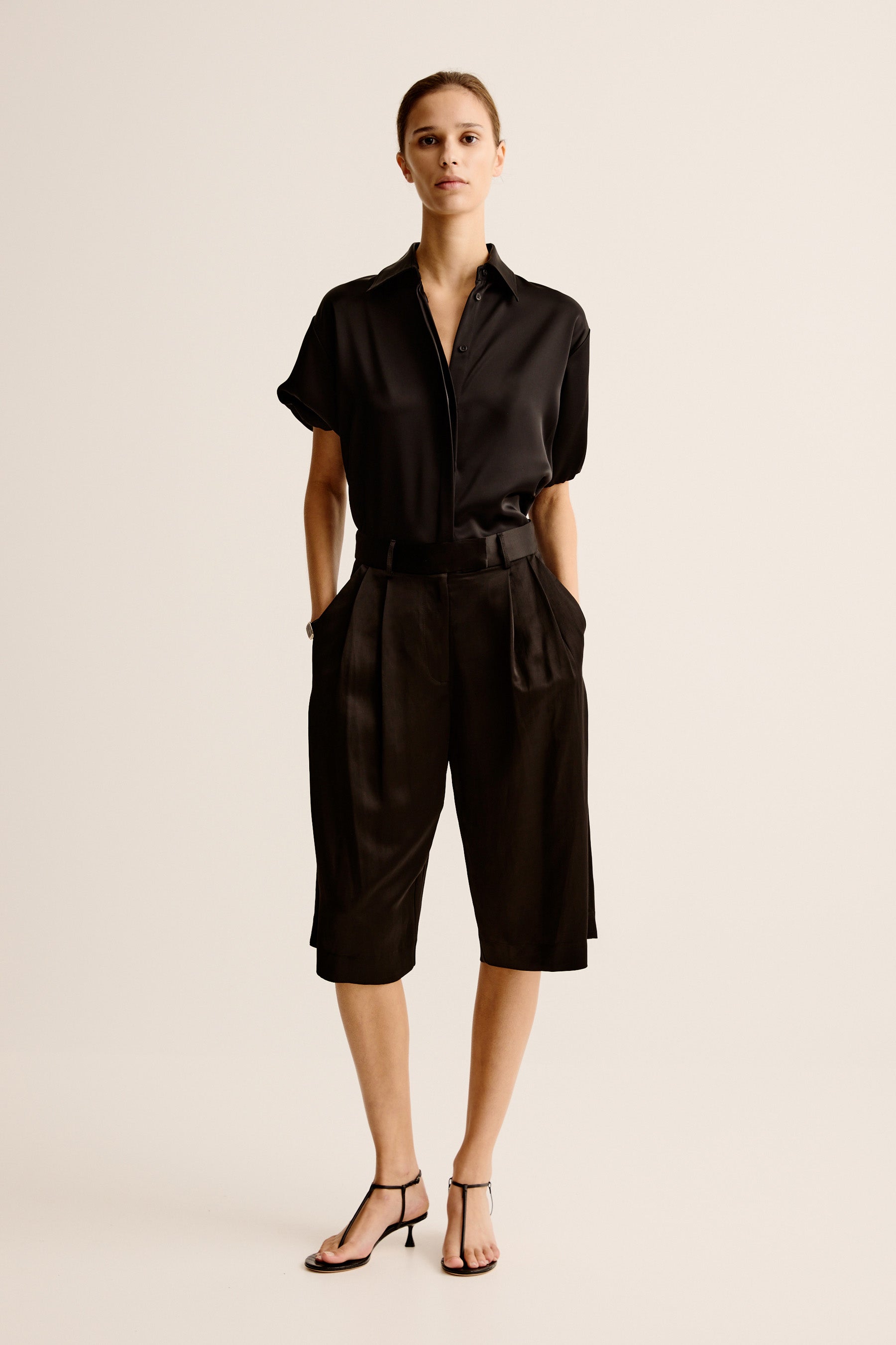 ★ESCSTUDIO★stud short sleeves shirt (black)★正規品/送料込 ESC STUDIO】stud short sleeves shirt | OUR BRAND,ESC STUDIO