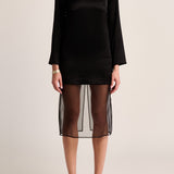 Cartia Cowl Dress - Black