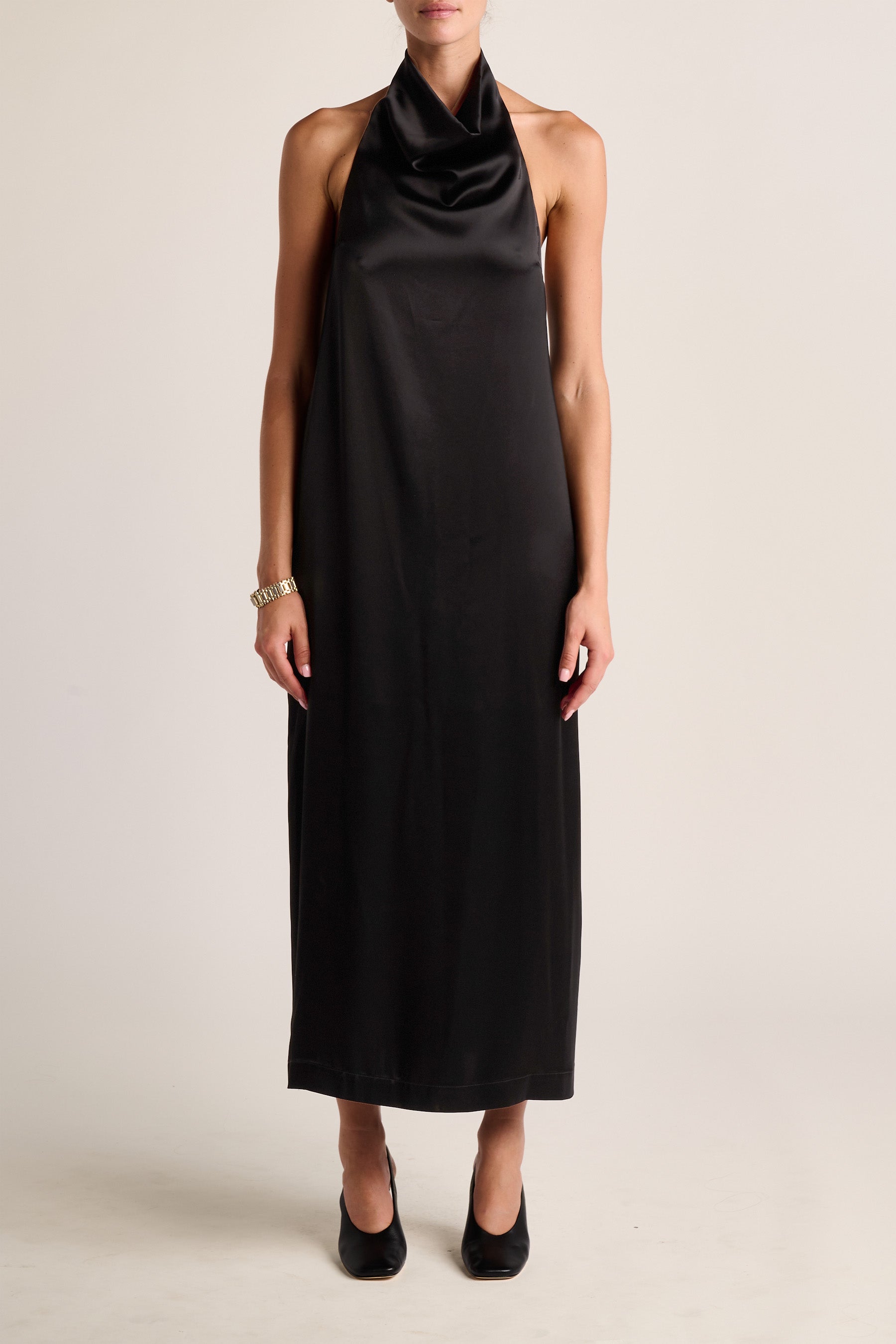 esse studios striped silk chiffon maxi dress Promise of Splendor metallic striped silk-blend chiffon maxi dress - black