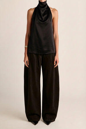 Cartia Wrap Top - Black