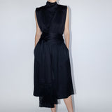 Cartia Fringe Scarf - Black