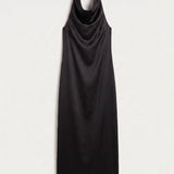 Cartia Halter Dress - Black