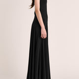 Illi Tie Strapless Maxi Dress - Black