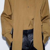 Lume Scarf Shirt - Olive Brass