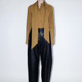 Lume Scarf Shirt - Olive Brass