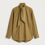 Lume Scarf Shirt - Olive Brass