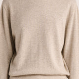 Mari Cashmere Crew Sweater - Oat Marle
