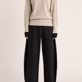 Mari Cashmere Crew Sweater - Oat Marle