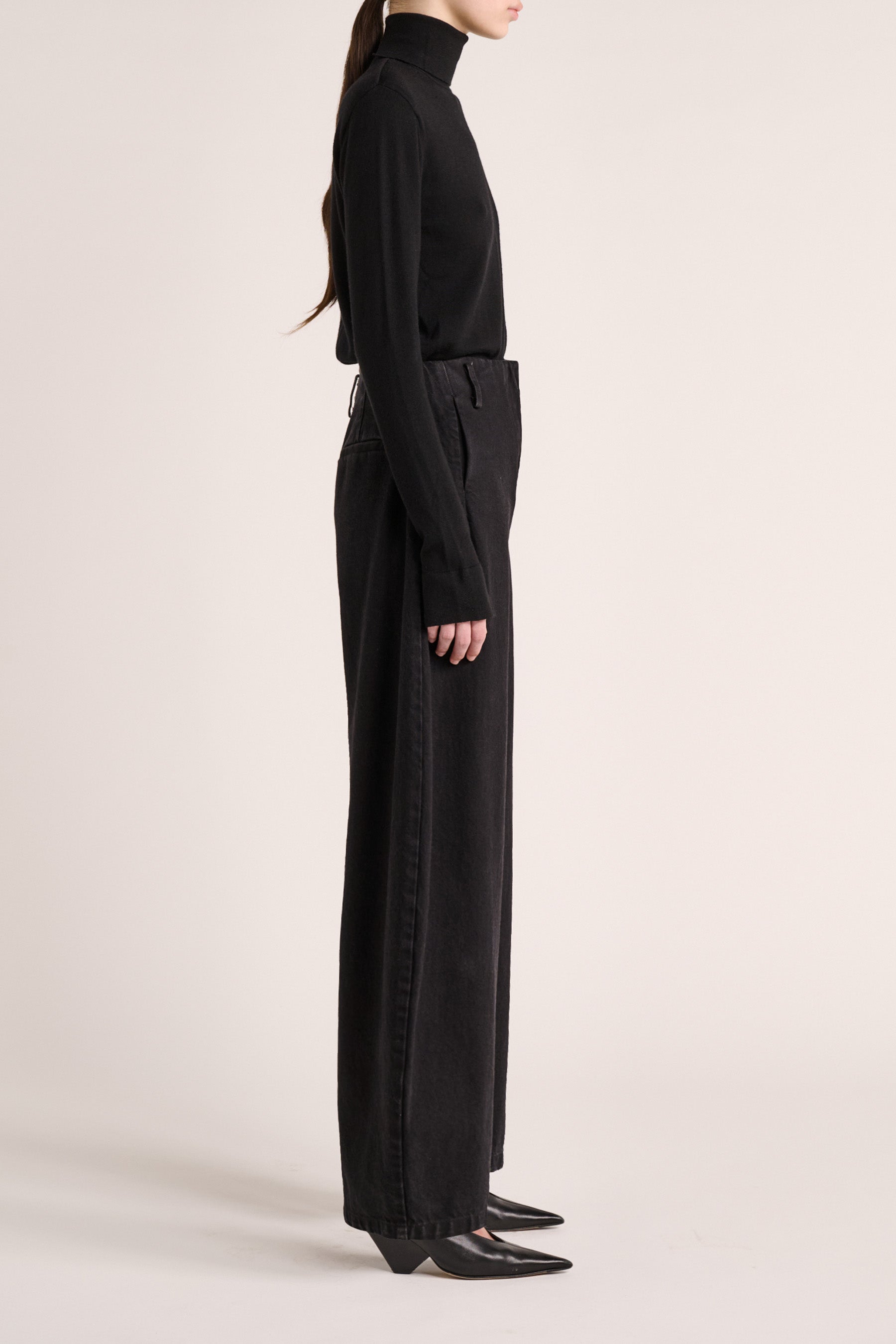 Meki Cocoon Jeans - Washed Black