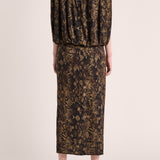 Solina Cape Dress - Python