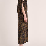 Solina Cape Dress - Python