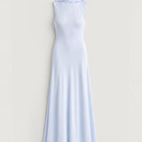 Solina Cowl Dress - Sky