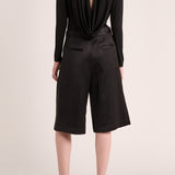 Solina Sleeve Cowl Top - Black