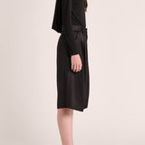 Solina Sleeve Cowl Top - Black