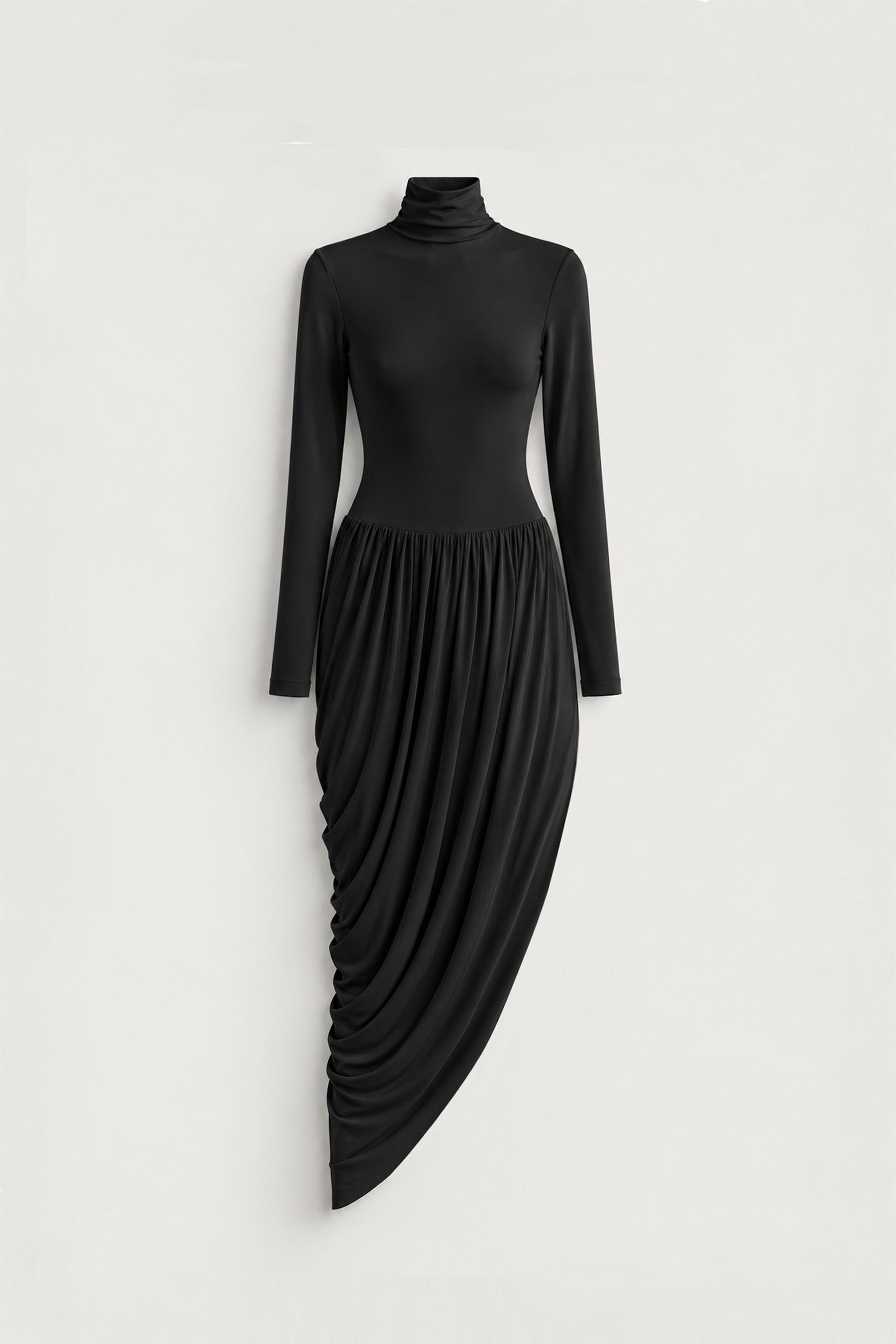 Solina Sleeved Dress - Black