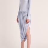 Solina Sleeved Dress - Sky