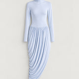 Solina Sleeved Dress - Sky