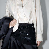 Tux Scarf Shirt - Crema