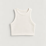 Crop Tank Top - Ivory
