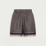 Signat Silk Gathered Shorts