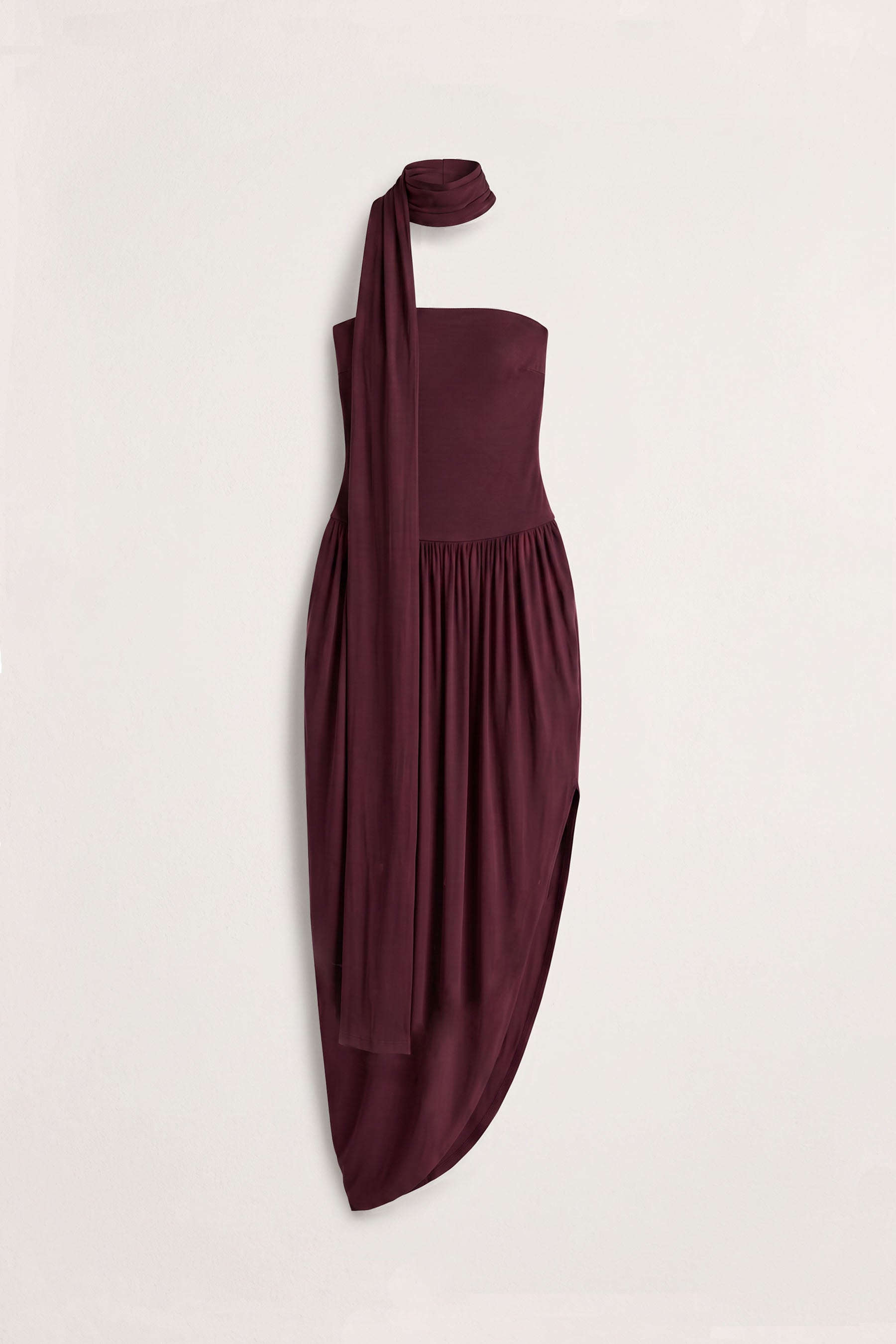 Solina Strapless Dress - Plum