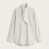 Tux Scarf Shirt - Crema