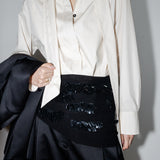 Tux Scarf Shirt - Crema