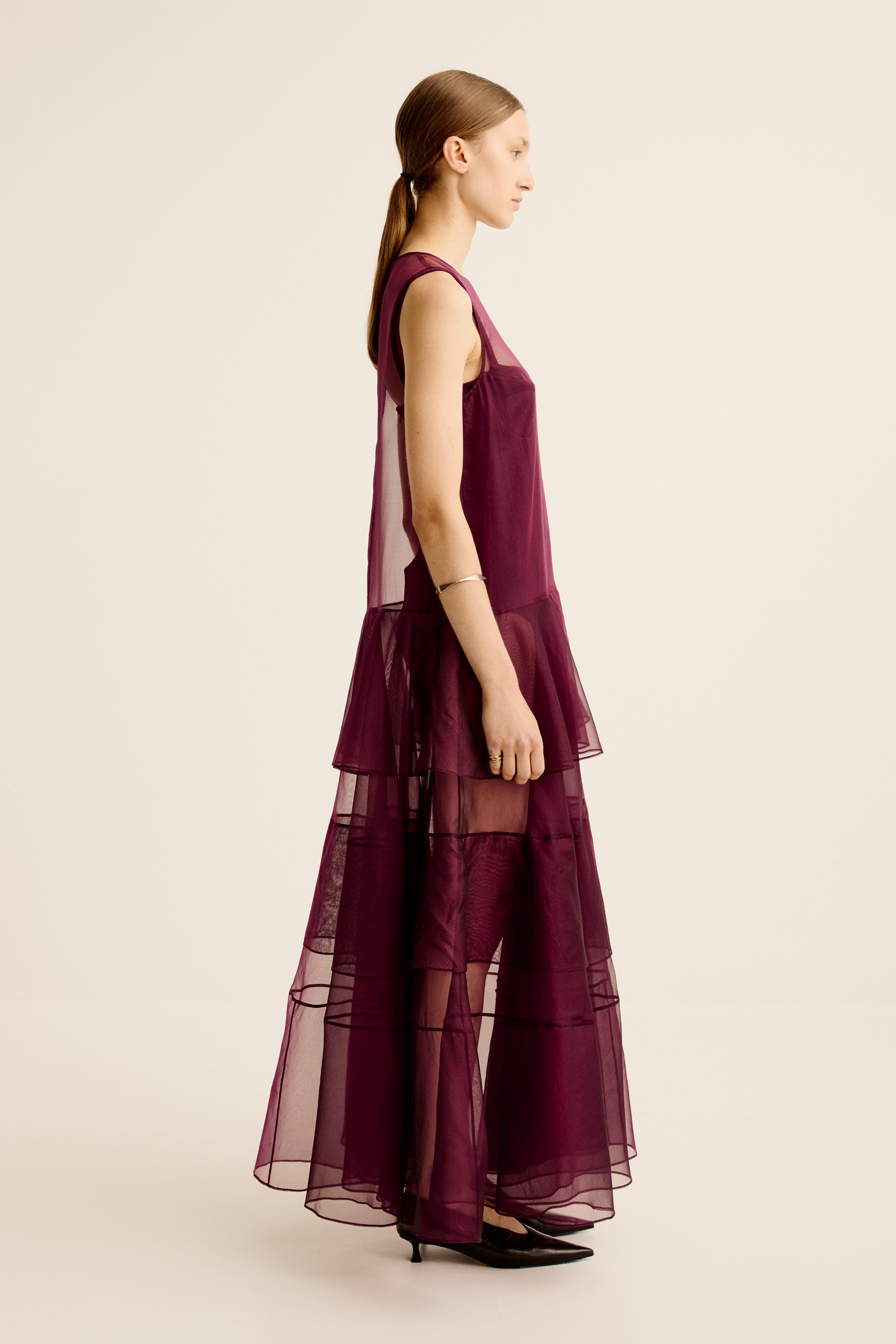 Aire Silk Maxi Dress - Shiraz