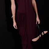 Solina Strapless Dress - Plum