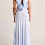 Solina Cowl Dress - Sky