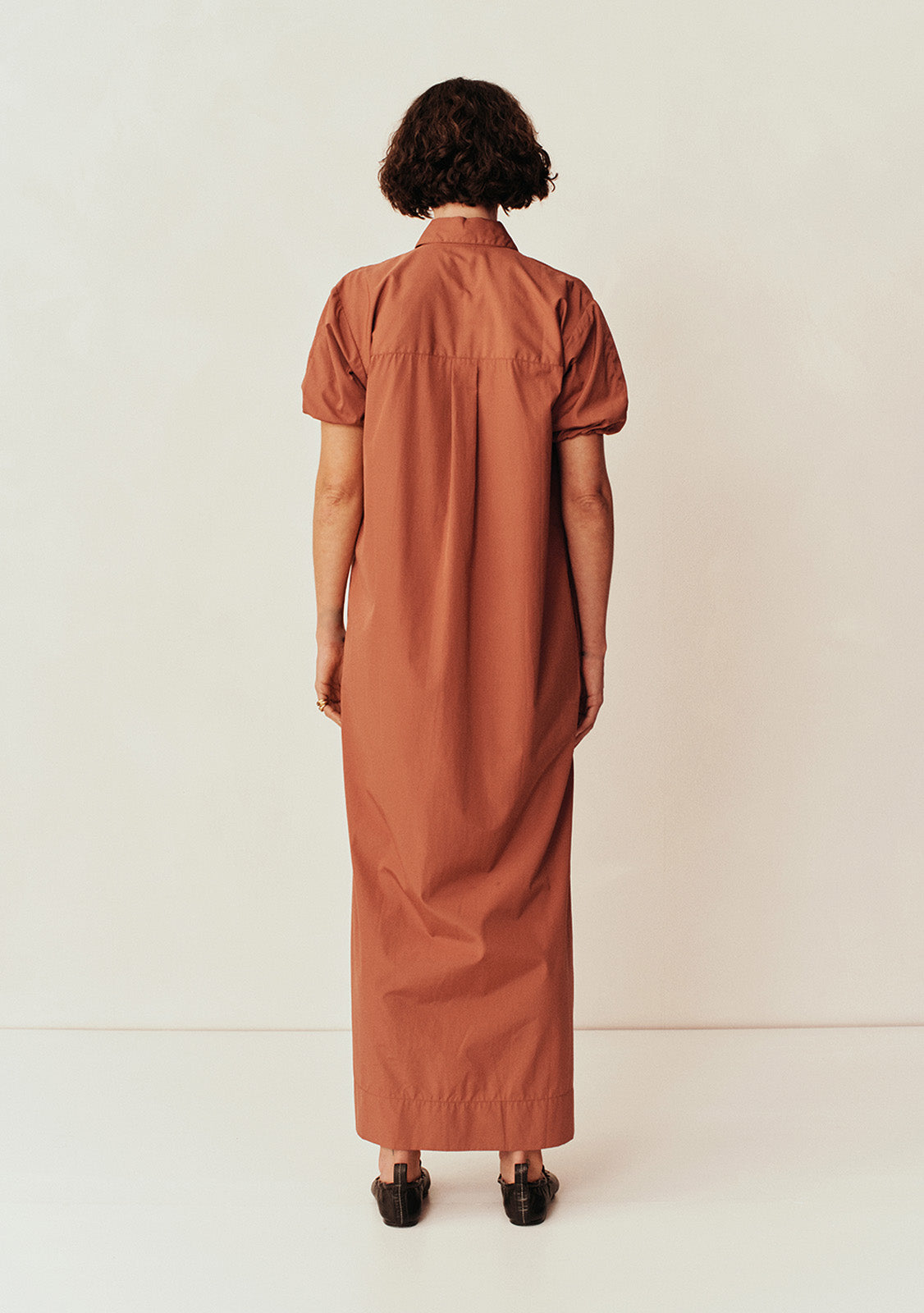 Collected Short Sleeve Shirt Dress - Sienna